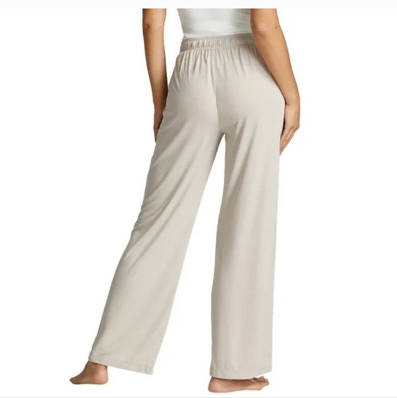 New! Natori Lounge Pants Size Small Beige Black PJ Pants Casual Neutral Relaxed - Picture 9 of 12